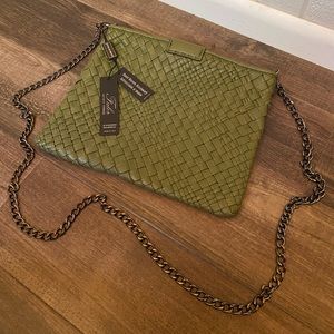 Falor Leather Hand Woven Crossbody/Clutch